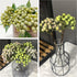 M2cbridge 12pcs) Artificial Berry Stems Christmas Picks Pine Needles Branches Wreath Ornament (Green