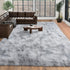 6x9 Dssimo Super Fluffy Area Rugs for Living Room, Modern Large Tie-dye Shag Grey Rug for Bedroom, Non-Slip Plush