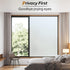 rabbitgoo Privacy Window Film, Frosted Glass Window Clings, Static Cling Heat Blocking Door Stickers for Home Bathroom, Removable Indoor Window Decal Coverings Day and Night, Pure, 11.8" x 78.7"