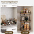 3-Tier Countertop, SR23BR YATINEY Lazy Susan Organizer, Rotating Spice Rack, Spinning Organizer, Industrial Turntable