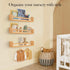 16.5 inch Set 3 Floating Nursery Book Shelves, Wall Book Shelves Kids Room, of Baby Shelves for Nursery Dcor, Ideal