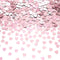 Rose Gold Heart-Shaped Small Metallic Foil Confetti for Table Wedding Birthday Party Decoration, Diameter 10mm (Rose