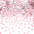 Rose Gold Heart-Shaped Small Metallic Foil Confetti for Table Wedding Birthday Party Decoration, Diameter 10mm (Rose