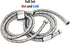 Set of Hot and Cold Stainless Steel Washing Machine Hoses Burst Proof, 6ft Long - Water Supply Lines for Washing Machines (6 Ft)