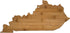 Totally Bamboo Kentucky State Shaped Cutting Board, Natural Bamboo