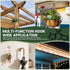 InPoTo 12PCS 2.2 Inches, 1 Q Hanger Hooks with Safety Buckle, Windproof Screw Hooks, Outdoor String Lights, Plants