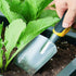 Yellow Gardening Shovel, Digging Trowel for Lawn Planting, Alloy Spade with Rubber Handle