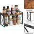 Giikin Countertop Shelf Organizer - Retro Style Cabinet Shelf for Pantry, Kitchen, Bathroom, 15.7 Inches