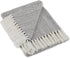 DII Herringbone Striped Collection Cotton Throw Blanket, Gray, 50x60