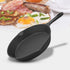 ExcelSteel 3 Pc Skillet Set, Durable Black Cast Iron Kitchenware for Home Stovetop & Outdoor Cooking