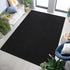 Keeko Soft Area Rugs for Bedroom Living Room, 2x3 Black Modern Low Pile Fluffy Small Rug Door Mat