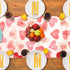 QIHOMPIB Runner(13x72 Inch) Valentine Table Red Pink Love Heart Pattern Coffee Table Decor Valentines Day Home Kitchen