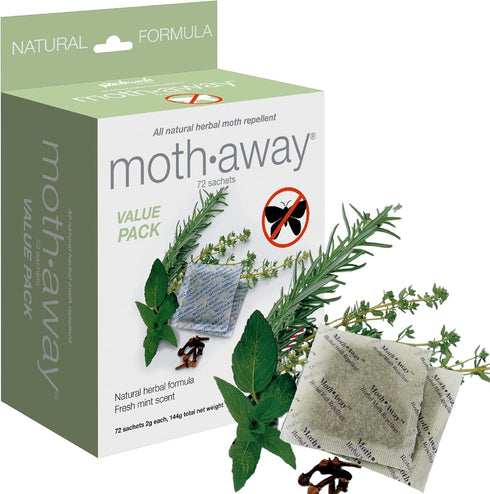 Richards Moth Away/Herbal, Value Pack, 72 sachets