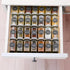 Sweet Living 4 tier spice rack drawer organizer for Kitchen Cabinets | Wooden spice drawer organizer, Space-Saving