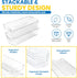 Utopia Home - Fridge Organizer Bins - Set of 8 Refrigerator Organizing Bins - Pantry Organizers and Storage - Stackable Clear Storage Bins For Home & Kitchen Pantry Organization and Storage