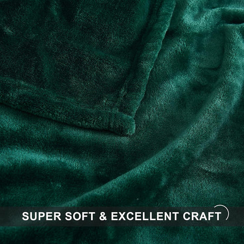 StangH Super Soft Green Fleece Blanket, Fall Flannel Fuzzy Throw for Couch/Office/Dog, Lightweight Microfiber Plush