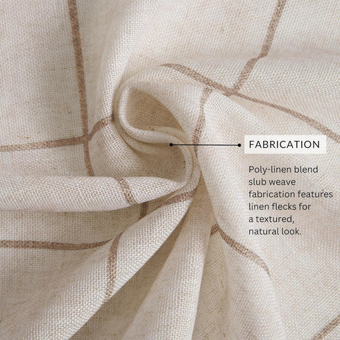52" 84", 1 Elrene Home Fashions Brighton Windowpane Plaid Blackout Window Curtain, Living Room and Bedroom Drape