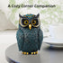 Buildopia Owl Figurine, Resin Animal Sculpture Statue for Home Decor, Bookshelf, Bedroom, Living Room, Office & Table