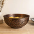 GoCraft Antique Copper Mixing Bowl - Hammered Finish for Salad, Egg Beating, 7.5"