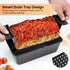 4 Pack Meatloaf Pan with Drain Tray, Nonstick Meat Loaf Pan with Drip Tray, 9x5 Inch Meat Loaf Pan with Insert Easy Removal Perforated, Bakeware Pan for Oven Baking Bread and Roasting Meat