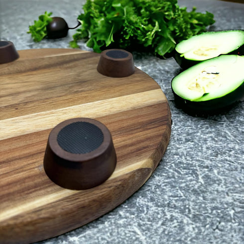 Wooden Cutting Board Feet Kit - Silicone Rubber Feet for Raised Cutting Board, Chopping Board Feet