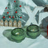 Set 8 Woho Green Taper Candle Holders of for Christmas Party Decor, Reversible Candle Sticks Holder Decor for Wedding