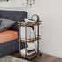 3-Tier Wheels,11.79x15.72x33.01 inches,Rolling TMJ319H IBUYKE Home Bar Serving Cart,Kitchen Storage Carts with Mini Bar