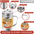 CUSINIUM 14 oz Spice Shaker, BBQ Dry Rub Shaker with Adjustable Fan-Style Lid and Handle