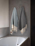 Set 4 100% Gold CASE Turkish Hand Towels for Bathroom of Cotton Bathroom Towels Helen Kitchen Small Towel for Spa
