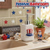 4th Set 9 Gejoy Seasonal Soap Dispenser Patriotic of July Magnetic Interchangeable - Ceramic Hand Soap Dispenser