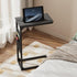 TB01BK082 TUTOTAK C Shaped End Table, Side Table for Couch, Sofa Table with Storage Bag, TV Tray for Living Room