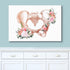 wall26 12"x18" Canvas Print Wall Art Pelvis Skeleton Blooming Rose Flowers Medical & Hospital Health Illustrations