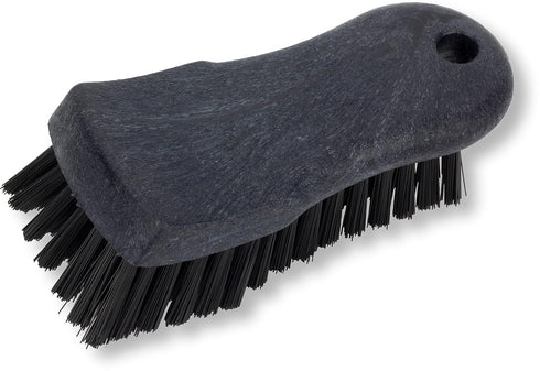 SPARTA Plastic Cutting Board Scrub Brush, 6 Inches, Black with Hanging Hole