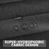 Set: (38-53" 53W78" Closet AJAZZ Curtain Rods No Drilling W Adjustable Range) & Accordion Door Curtain, Black L