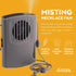 O2COOL Misting Neck Personal Travel Battery Powered Deluxe Cooling Fan, Single Pack (Gray) by O2COOL