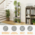 6-Tier Plant Stand Indoor, Tall Plant Shelf Multiple Metal Wood Flower Pot Holder for Living Room Office Balcony Patio