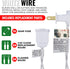 612 100 18 20 Vermont Blue Christmas Lights on a White Wire String, UL Approved, Indoor/Outdoor Use, of Lighted Length