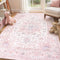LIVEBOX Pink Washable Area Rug 5x7 - Large Vintage Tribal Living Room