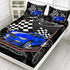 Set 3PCS,1 2 AILONEN Blue Racing Car Fitted Sheet Twin Size, Speed Sports Car Bed Sheet for Kids Boys Teens,Extreme