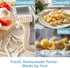 Set Cavatelli Maker Machine w Easy to Clean Rollers - Makes Authentic Gnocchi, Pasta Seashells & More - Precision
