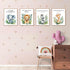 LARTSFRO 10x8 Inch Set 4 Woodland Nursery Animals Bible Verse Decor Wall Art Prints Poster, Cute Baby Forest Nursery