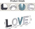 Wooden Letter LOVE Sign - Rustic Freestanding Table Top Decor for Wedding, Thanksgiving, Christmas