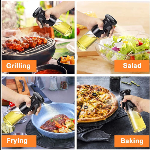 2 Pack MORDEN MS Oil Sprayer for Cooking, Oil Sprayer Mister Olive Oil Dispenser Bottle for Kitchen Air Fryer BBQ Salad