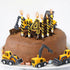 4 12 Set, Number Construction Birthday Candles, Pcs Construction Cake Toppers Digger Cake Topper for Birthday