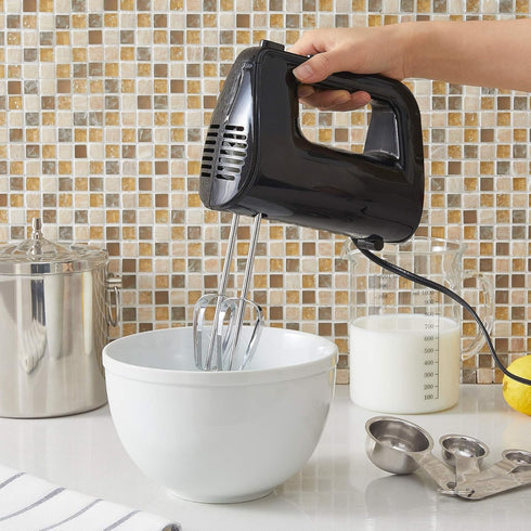 Mainstays 5-Speed Corded Hand Mixer, Black