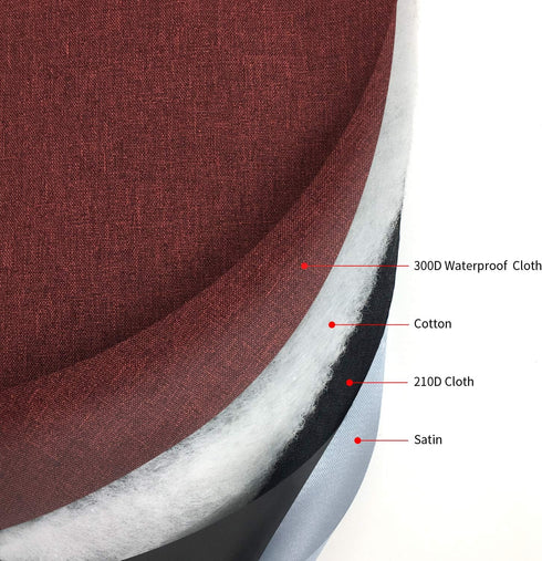 Stand Mixer Dust Cover with 3 Pockets - Compatible with KitchenAid Tilt Head, Easy Cleaning, Ironable (Red Wine)