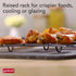 GoodCook 15” x 10.5” Nonstick Carbon Steel Baking Pan & Raised Wire Rack Set for Pizza, Bacon, and Multipurpose Cooking