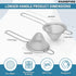 Stainless Steel Small Strainer Fine Mesh Strainer, Mini Cocktail Strainer For Cocktails Tea Herbs Coffee & Drinks, Tea Strainer with Handle, Rust Proof, Silver by Rainspire