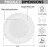 The Baker Celebrations 10 Inch White Lace Paper Doilies, Pack of 100, Round Disposable Placemats