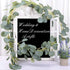 2Pack Artificial Eucalyptus Garland - 6 ft Faux Silk Eucalyptus Leaves Vines for Wedding Backdrop Decor
